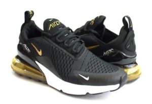Nike Air Max 270 черные с золотым (35-44)