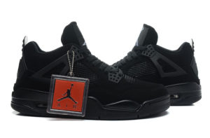 Nike Air Jordan 4 черные (35-45)