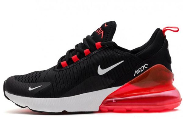 Nike Air Max 270 черно-белые с красным (40-44)