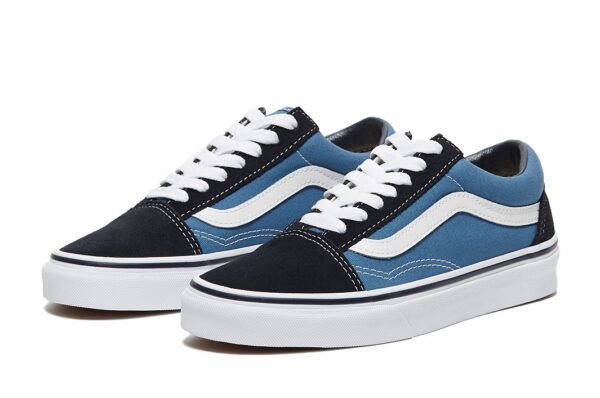 Vans Old School синие с черным и белым женские  (35-39)